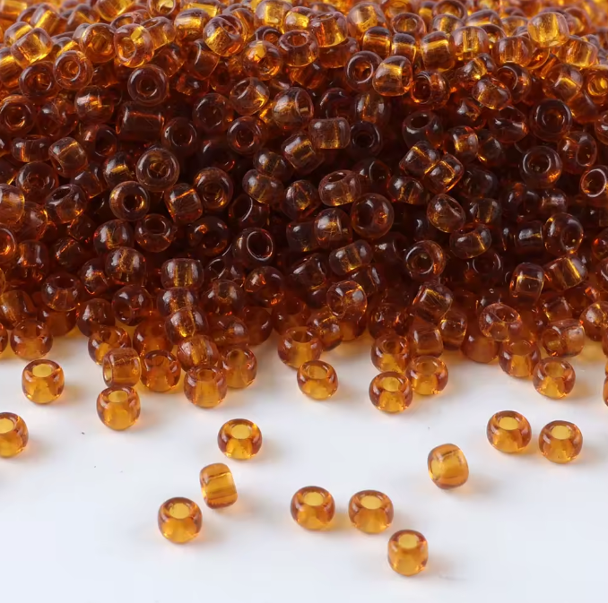 Seed Beads Size 11/0 - Sheer Bark