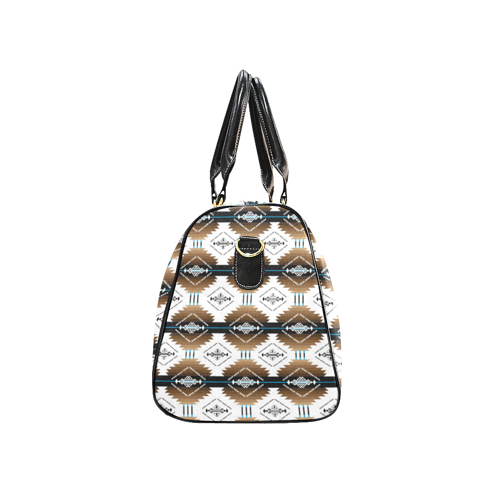 Cofitichequi White New Waterproof Travel Bag/Large (Model 1639)