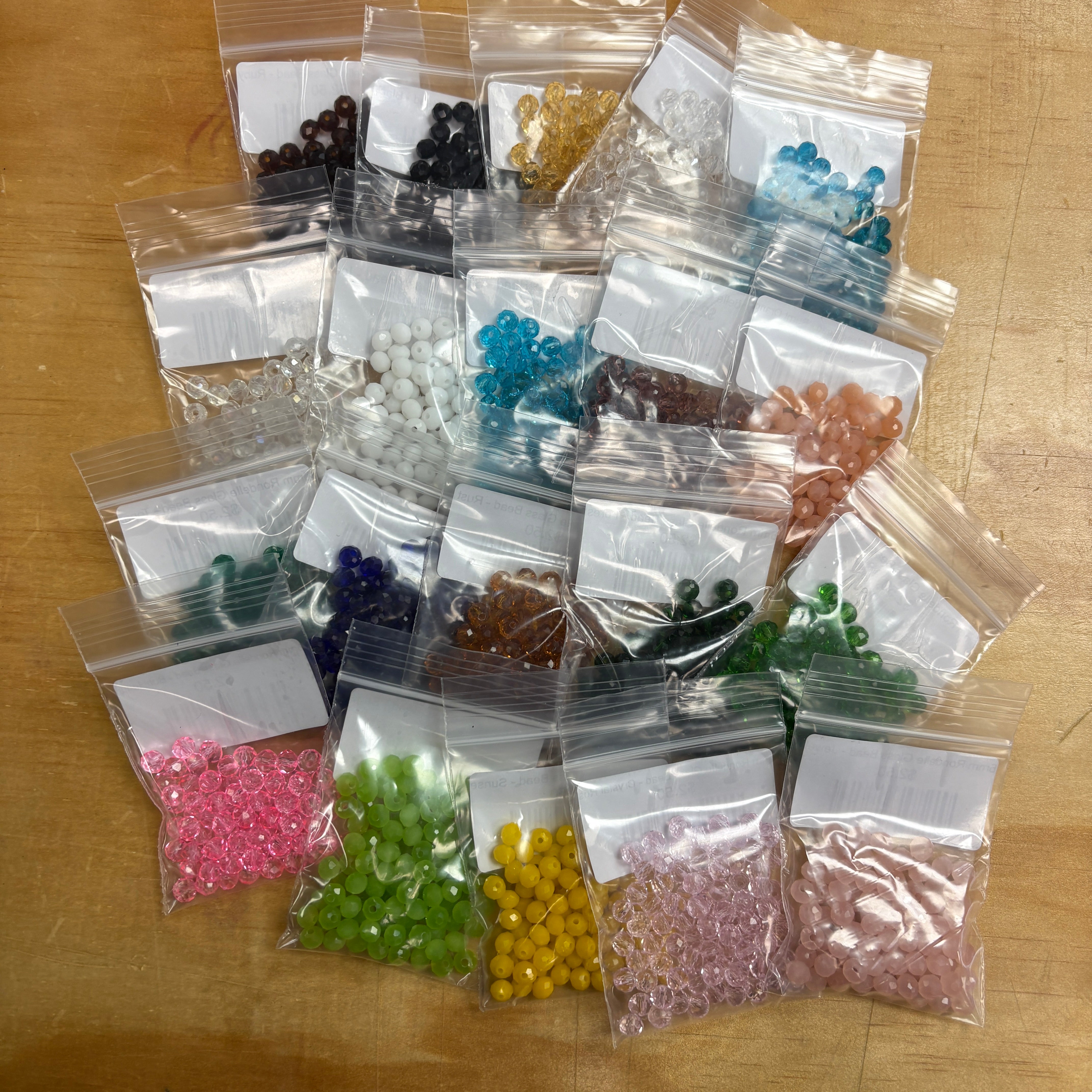 Pack of 20 Assorted Rondelle Beads