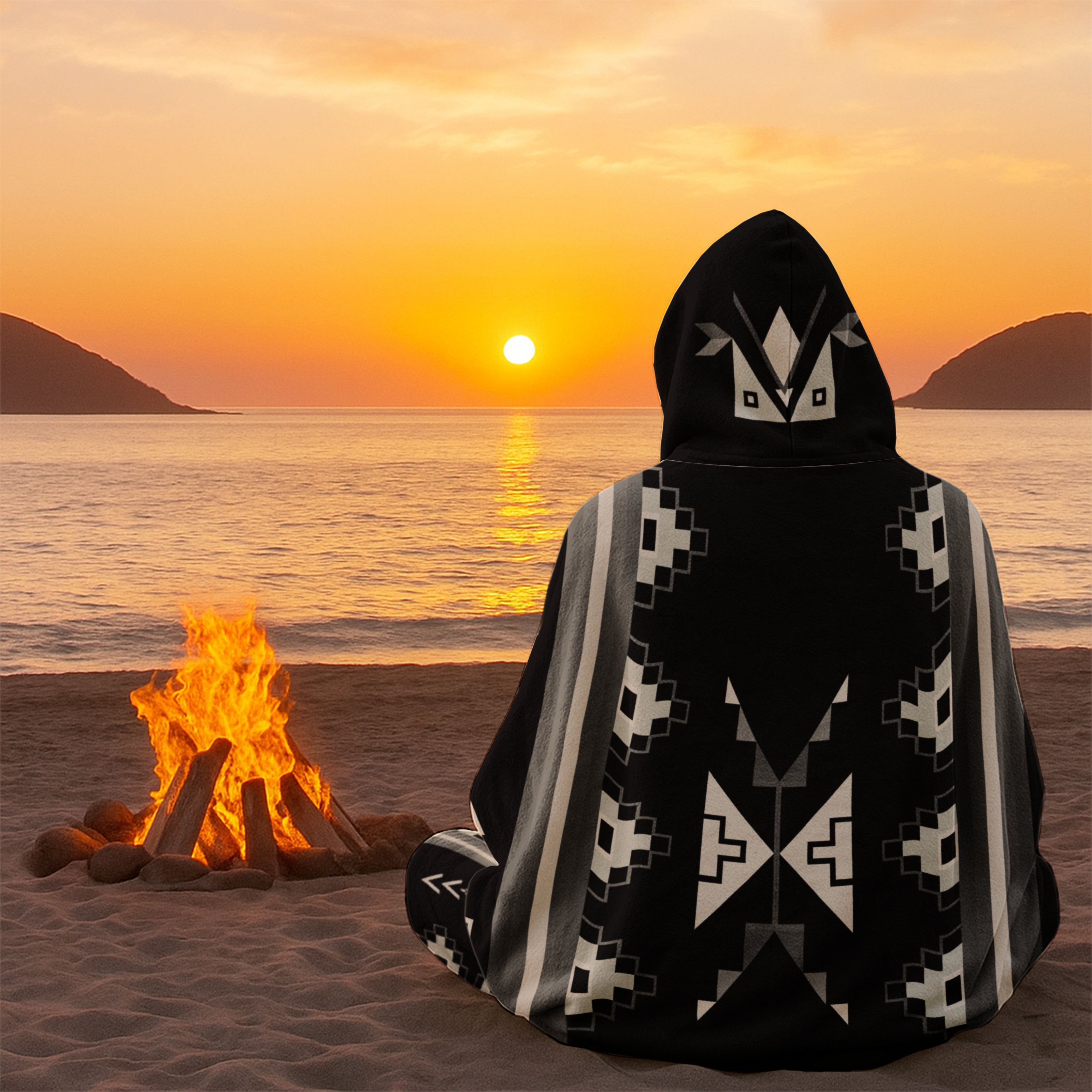 Owl Watcher Hooded Blanket