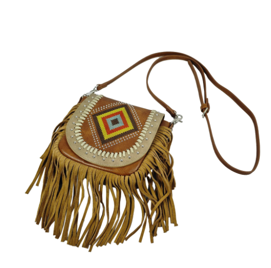 Leather Bag With Fringe