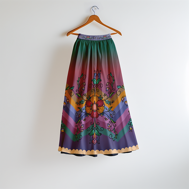 Rust & Ember Flower Song Skirt