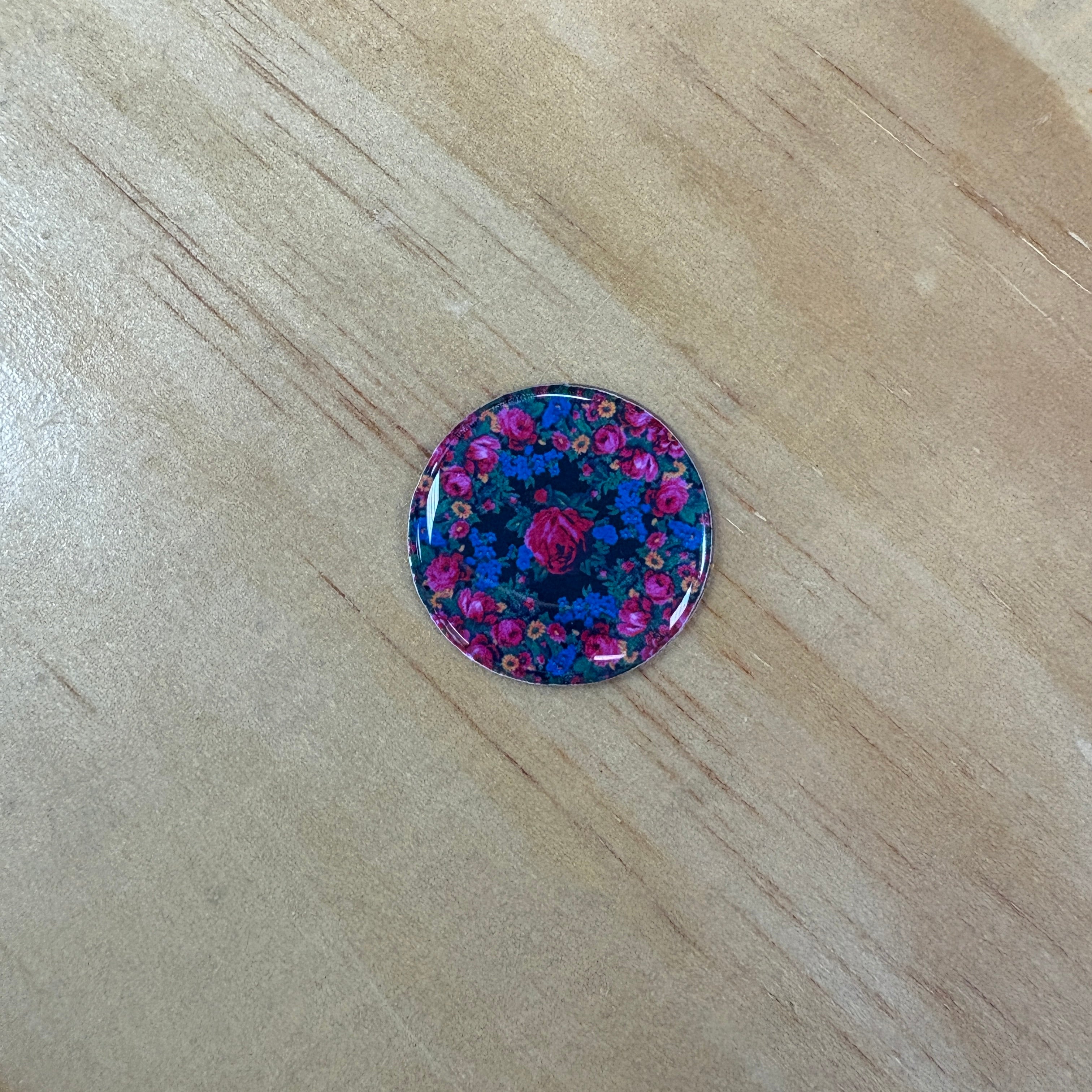 Floral 1 inch Cabochons Set of 2