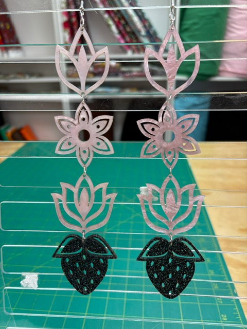 Handmade Long Acrylic Earrings