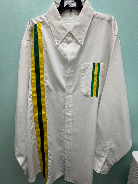 Green and Yellow Men's Dress Shirt
