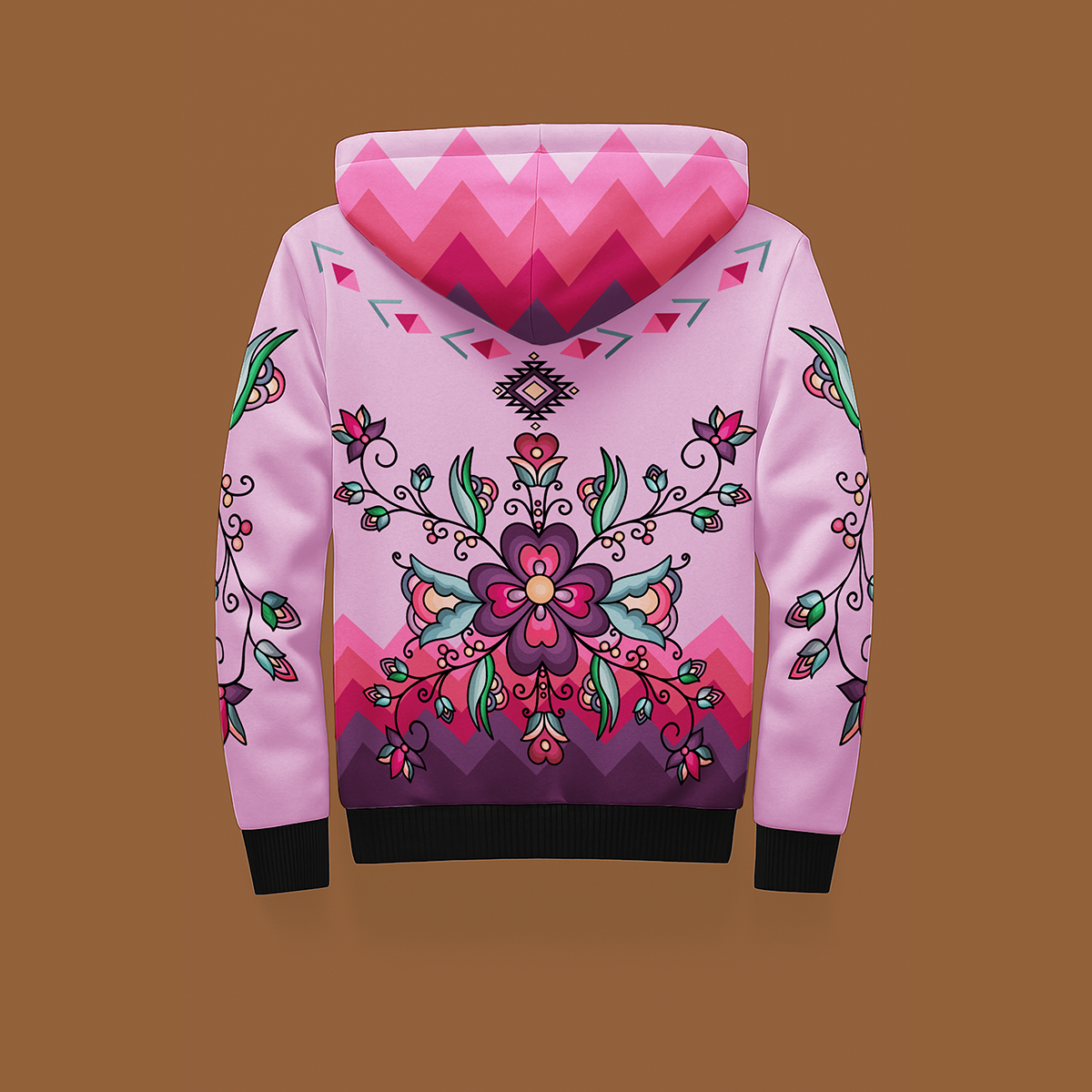 Amber Evening Garland Women's Sherpa Hoodie